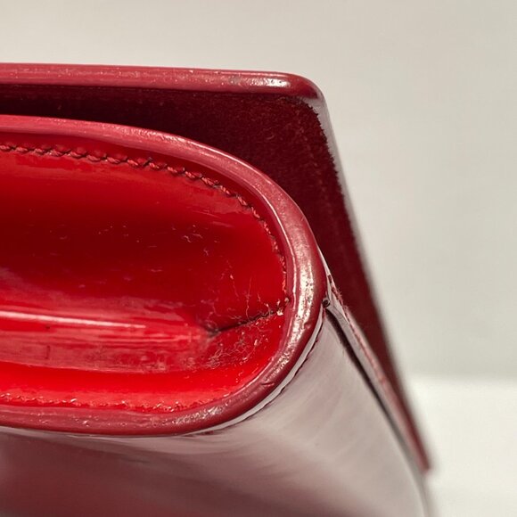 Saint Laurent YSL Belle de Jour Red Patent Leather Clutch Bag - Preowned - Picture 7 of 15